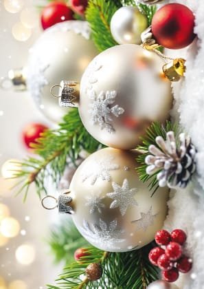 kalėdinis naujametinis atvirukas be voko