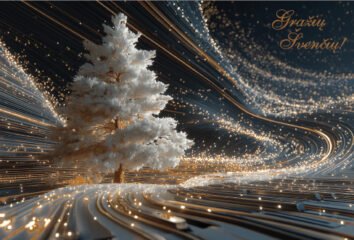 Atvirukai su papildytos realybės (Cards AR) technologija 7957 interaktyvus kalėdinis atvirukas