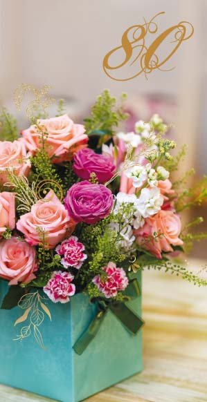 80-ojo gimtadienio Jubiliejinis atvirukas